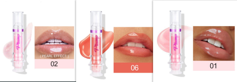 New Tube Lip Rich Lip Color Slightly Spicy Lip Honey Lip Glass Mirror Face Lip Mirror Liquid Lipstick - AmberOcean 