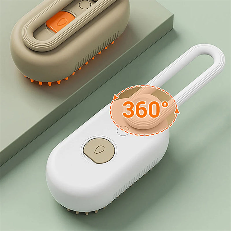 Cat Steam Brush Steamy Dog Brush 3 In 1 Electric Spray Cat Hair Brushes For Massage Pet Grooming Comb Hair Removal Combs Pet Products - AmberOcean 