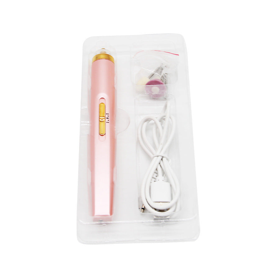 5in1 Manicure Machine Set Electric Nail Drill Polisher Cordless USB Rechargeable With LED Cutters Mill For Manicure Pedicure Accessor - AmberOcean 