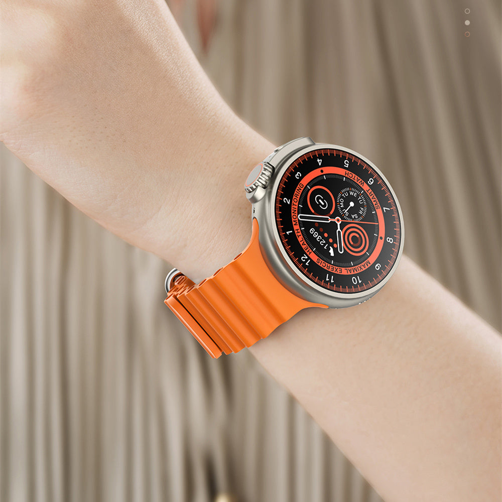 Smart Watch New K9 Smart Watch 1.39 Round Screen Encoder True Screw Clip Wireless Charging NFC Offline And Payment Function - AmberOcean 