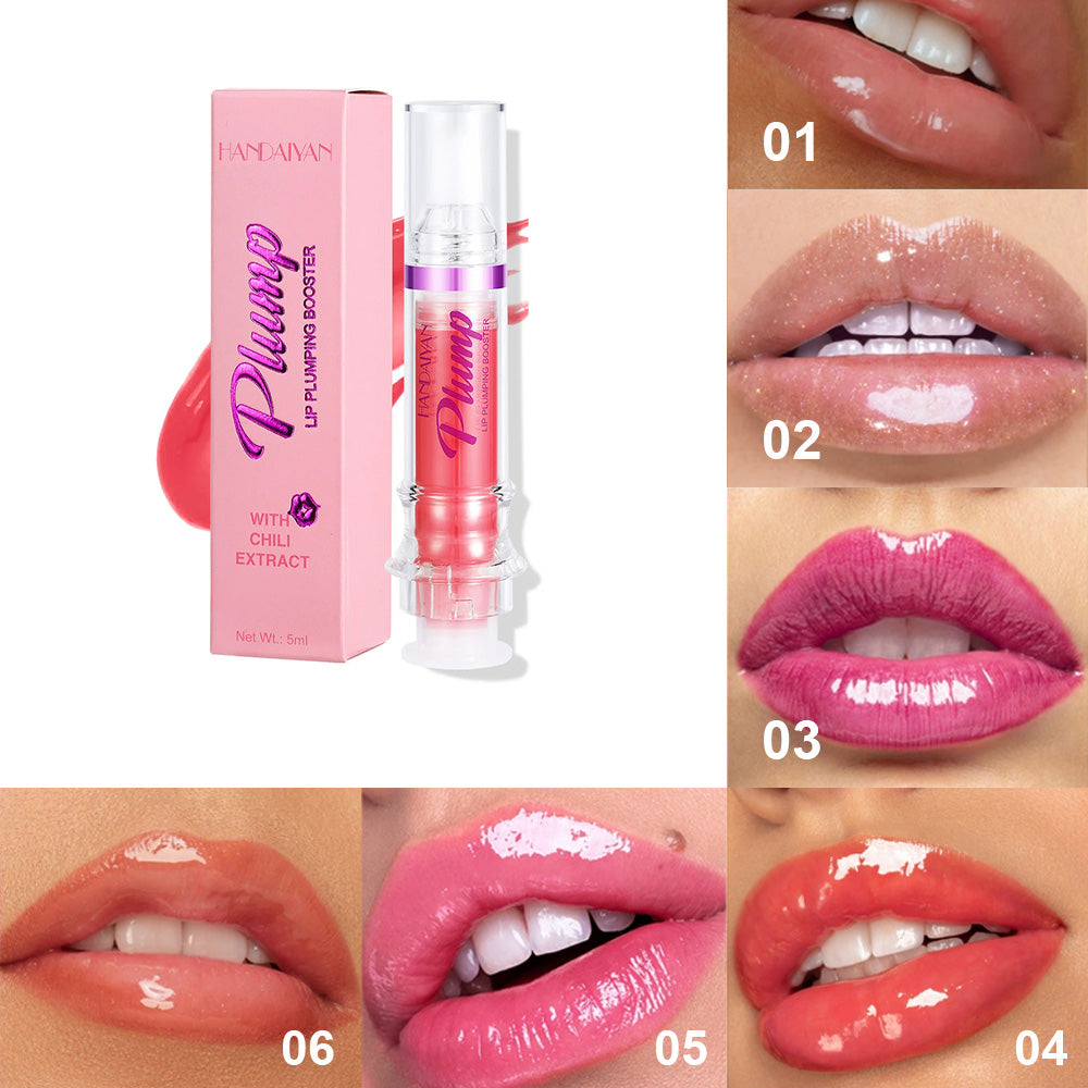New Tube Lip Rich Lip Color Slightly Spicy Lip Honey Lip Glass Mirror Face Lip Mirror Liquid Lipstick - AmberOcean 