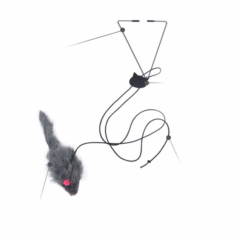 Pet Telescopic Hanging Door Small Mouse Pets Cat Toy - AmberOcean 