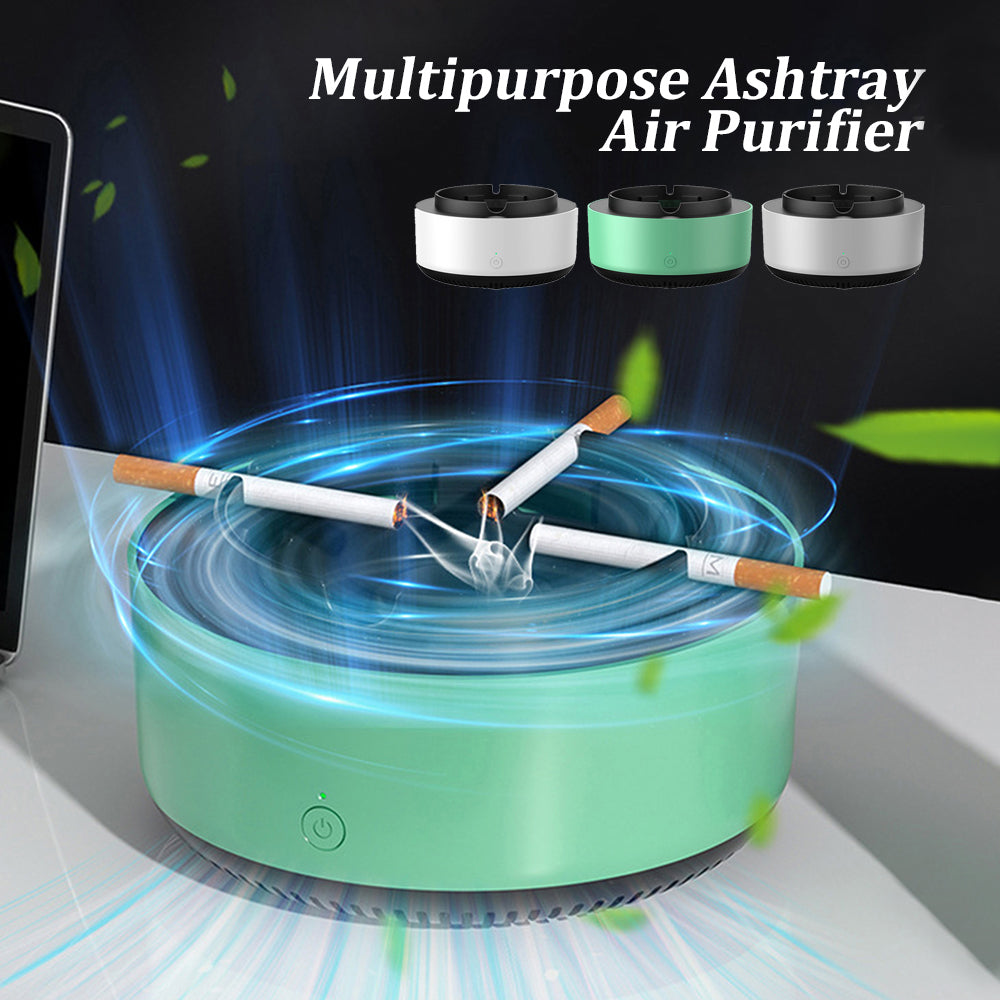 Smoke Removal Air Purification Ashtray Anion Purification Practical Automatic Purifier Ashtray Portable Gadgets For Car Ashtray - AmberOcean 