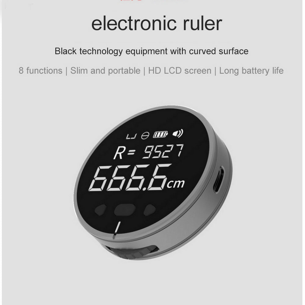 Distance Measuring Instrument Electronic Measuring Ruler Tape Measure High Definition Digital LCD High Precision Electronic Measuring Ruler Tool - AmberOcean 