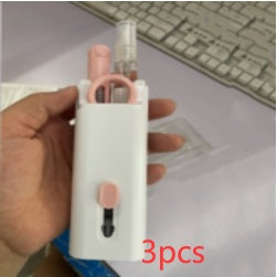 Multifunctional Bluetooth-compatible Headset Cleaning Pen Set Keyboard Cleaner Cleaning Tools Cleaner Keycap Puller Kit - AmberOcean 