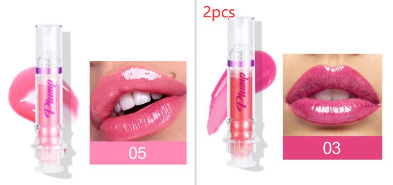 New Tube Lip Rich Lip Color Slightly Spicy Lip Honey Lip Glass Mirror Face Lip Mirror Liquid Lipstick - AmberOcean 